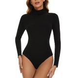 Women High Neck Long Sleeve Bodysuit
