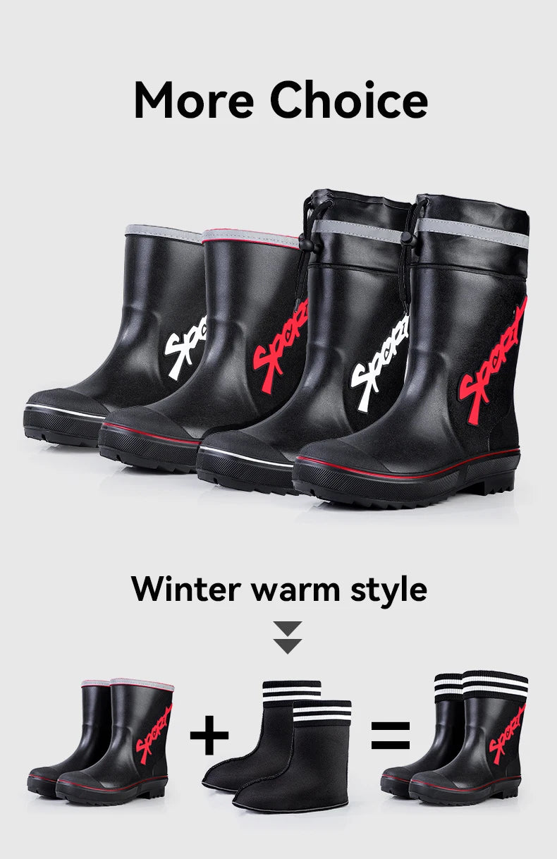 Couple Style Waterproof Rain Boots