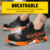 Women Safety Shoes Soft Sole Protective Sneakers
