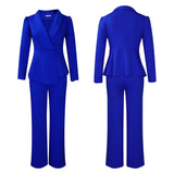 Women Plus Size Long Sleeve Pants Set