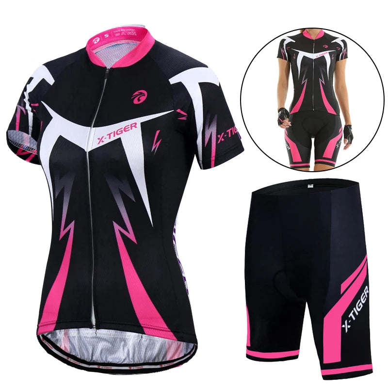 Women Summer Cycling Jersey Set
