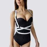 Women Red Harness Corset