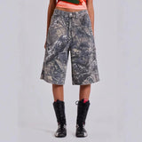 Women Camouflage Streetwear Jeans