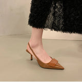 Pointed Toe Slingback Heels – Summer 2025