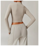 Women's Long Sleeve Yoga Shirt – Outdoor Running Fitness Top