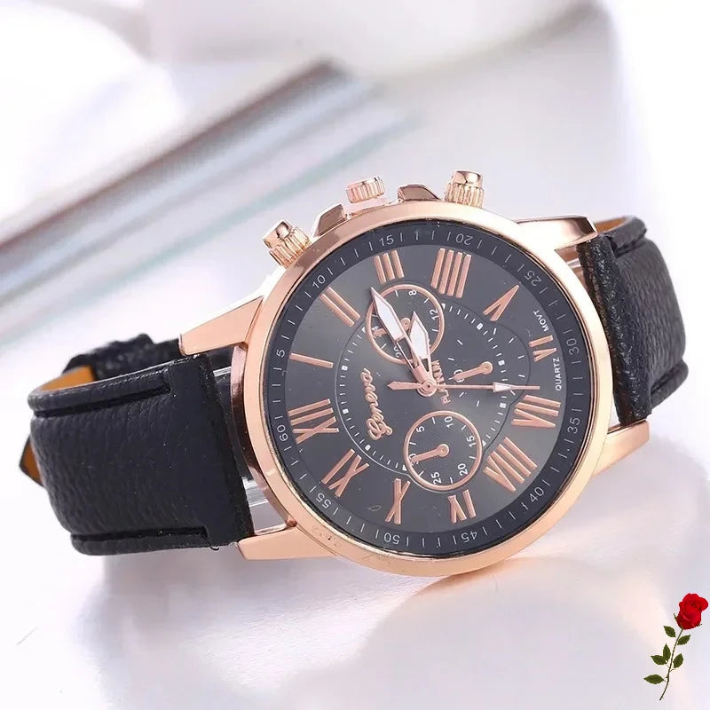 Women’s Leather Dress Watch