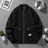 Men's Plus Size Oversized Bomber Jacket