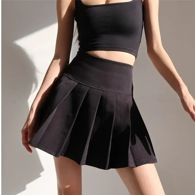 Women Y2K Pleated Mini Skirt