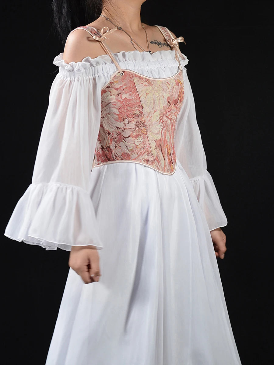 Women Floral Corset Tank Top