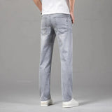 Men Grey Stretch Jeans
