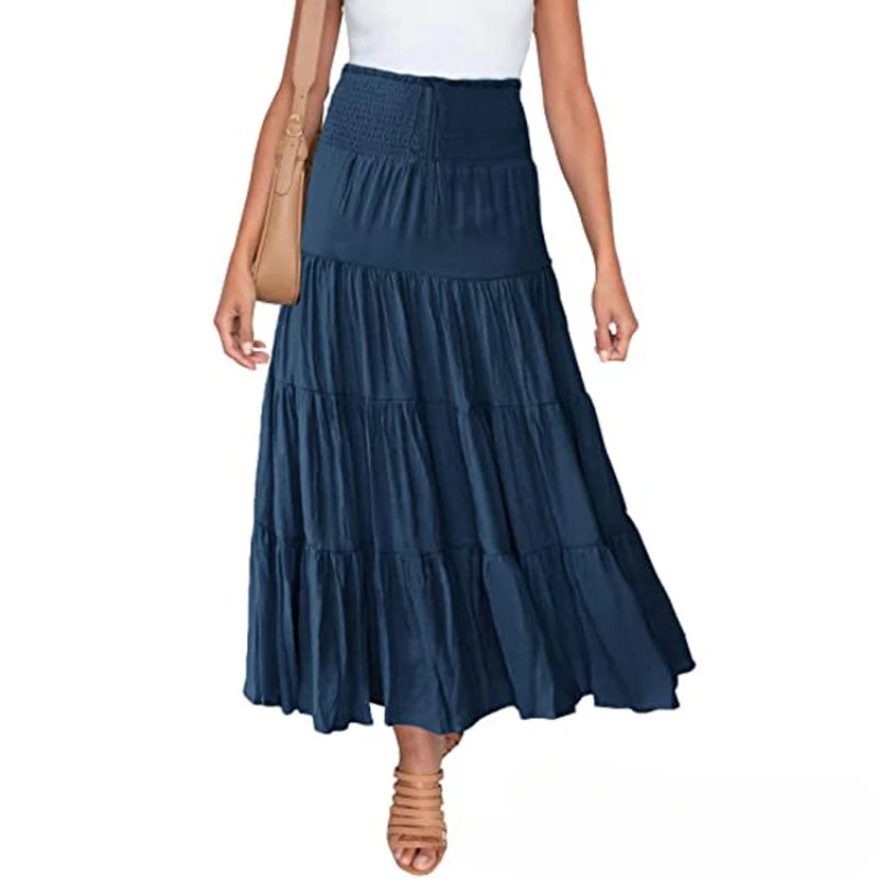 Women Boho Maxi Skirt