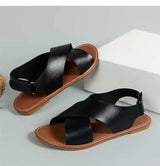 Women Soft Leather Flat Sandals Summer