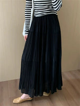 Women Boho Print Maxi Skirt