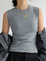 Colorful Round Neck Camisole Vest