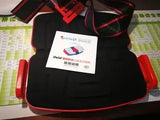 Ifold Portable Baby Car Seat with instruction manual, featuring synthetic fiber material and adjustable straps for safety.