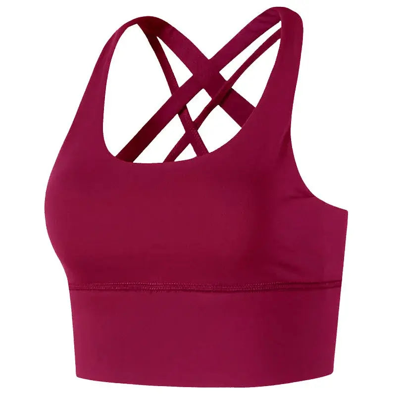 Women Cross Back Sports Bra Plus Size