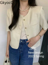 Korean Short Sleeve Summer Occasion Jacket
