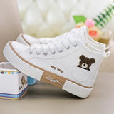 Women Canvas Shoes Breathable High Top Sneakers
