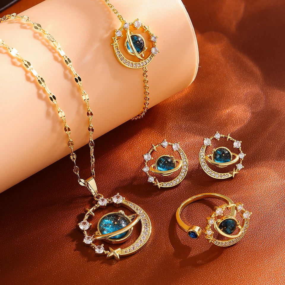 Luxury Zircon Jewelry Set for Women