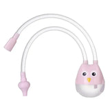 Cute owl-shaped mouth suction nasal aspirator for newborns, made from silicone, ideal for babies aged 0-6 years.