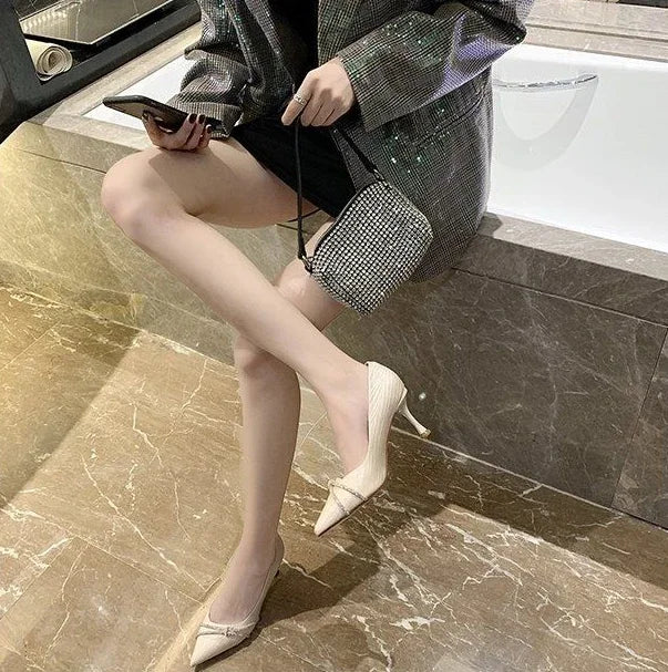 Korean Style Women Pumps Formal Non-Slip Shoes