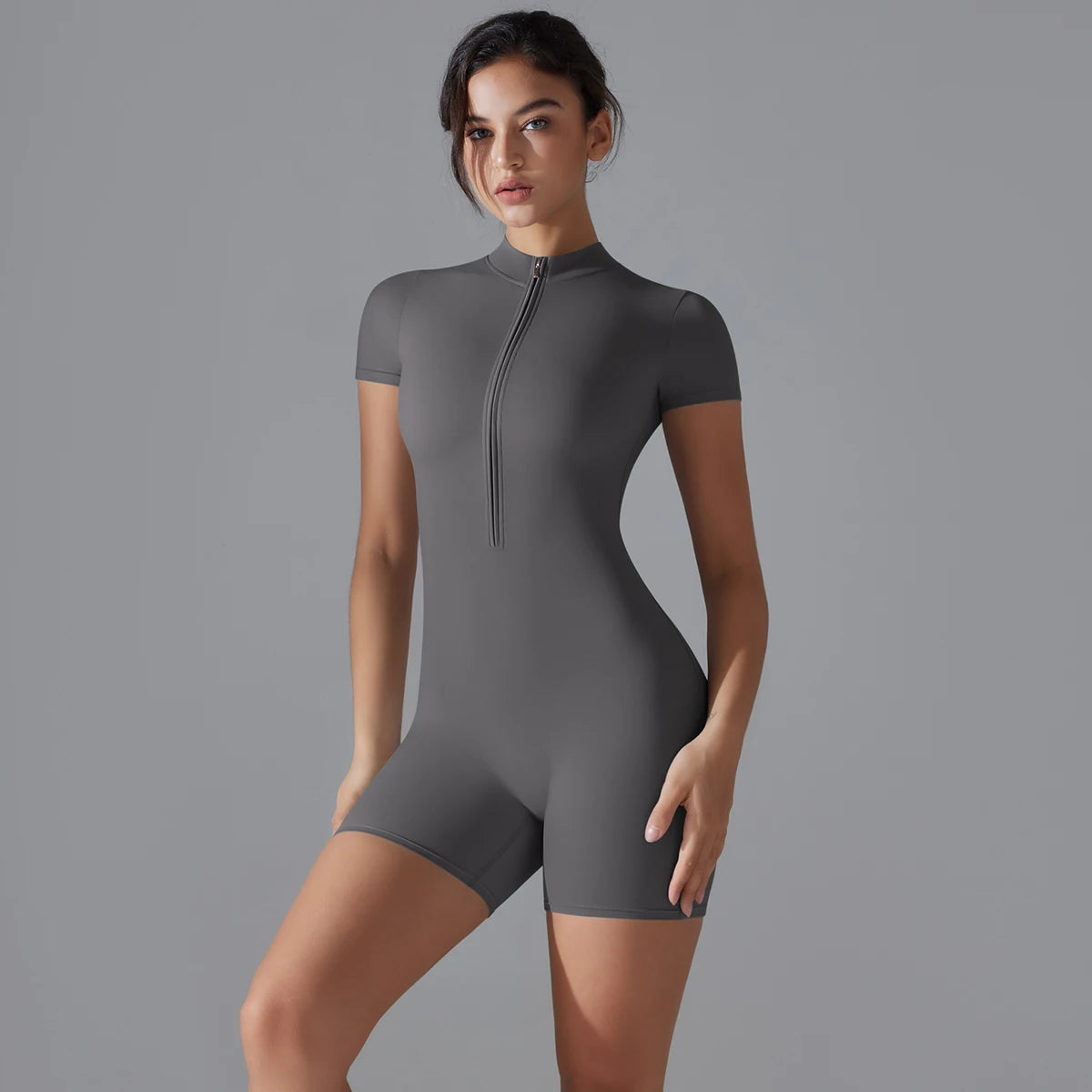 Women's Breathable Sports Yoga Bodysuit – Quick Dry Fitness Jumpsuit