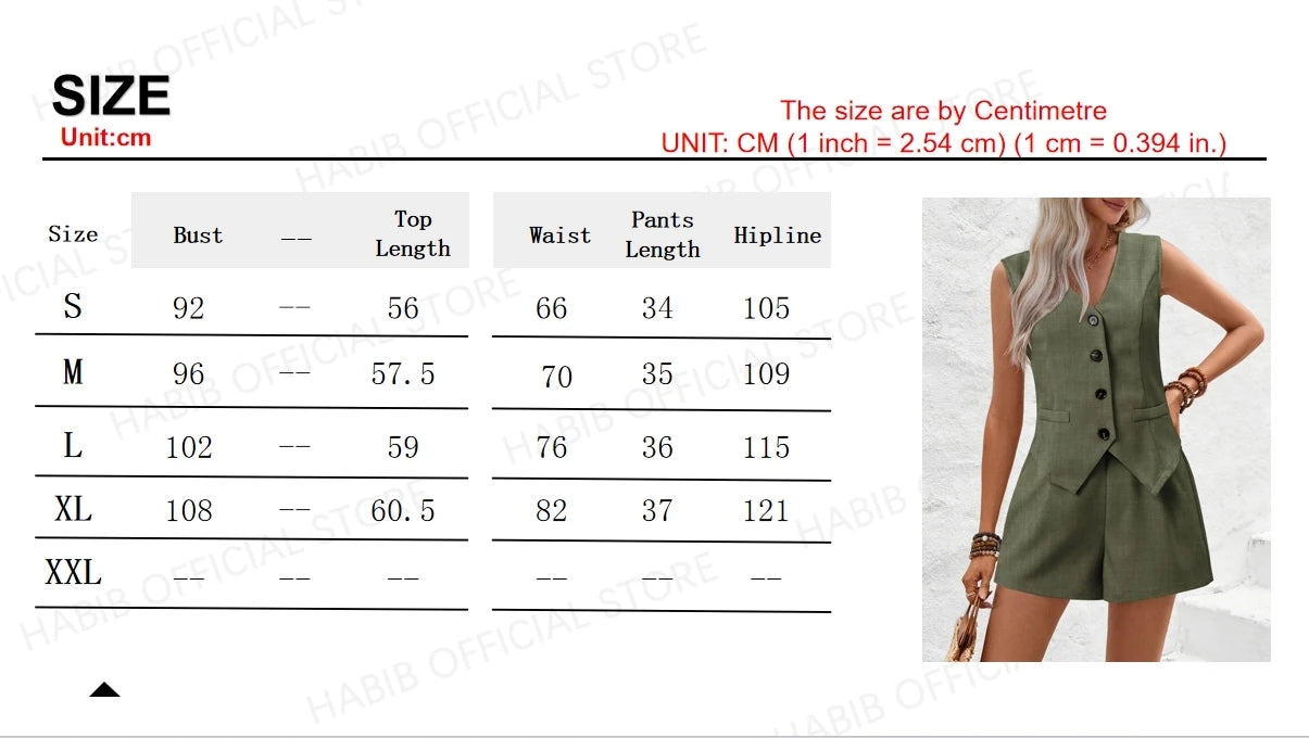 Waistcoat & Shorts Set for Women