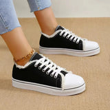 Women Canvas Shoes Low Cut Fashion Sneakers