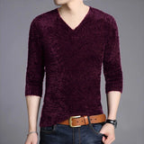 Men's Plus Size V-Neck Jumper