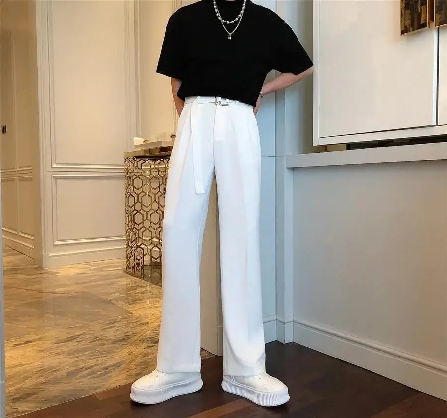 Men's Plus Size White Suit Pants – Formal Trousers