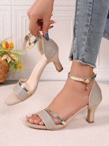 Open Toe Thin Heels – Luxury Party Sandals