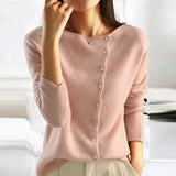 Women's Elegant Button Knit Cardigan