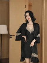 Women Ice Silk Nighty Pajamas