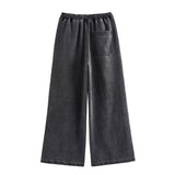 Denim Top & Pant Set for Women