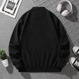 Men's Plus Size Oversized Bomber Jacket