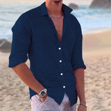 Men Cotton Linen Shirt