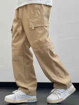 Men Oversize Black Cargo Pants