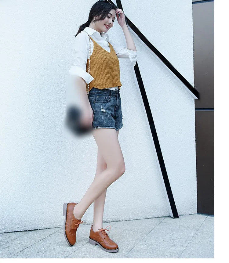 Women Brogue Flats – 2025