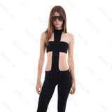 PunkTrix™ – Y2K Goth Harajuku Slim Jumpsuit (Bold, Punky & Scene-Ready)
