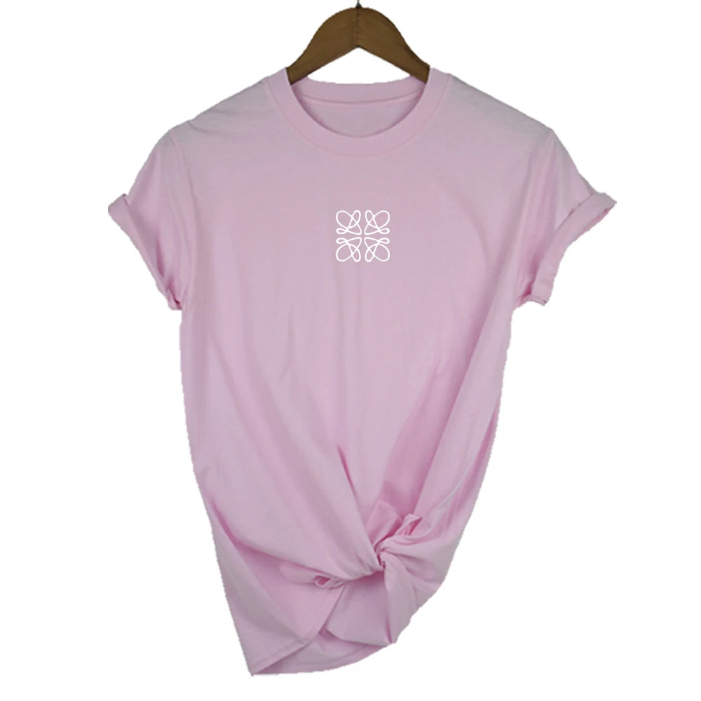 Floral Alphabet Print Tee for Juniors