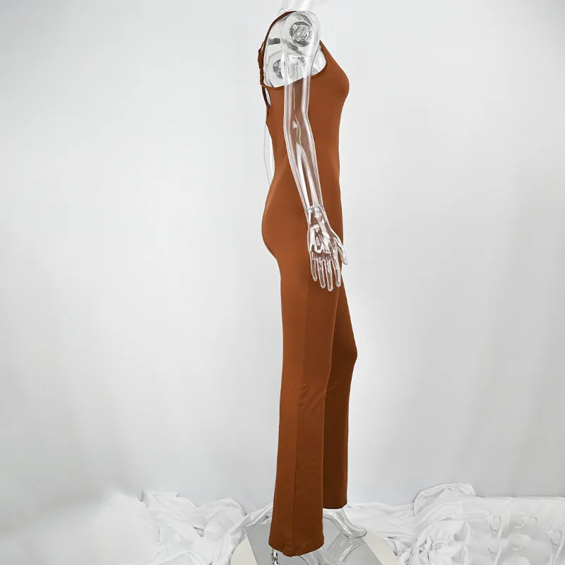 Women Hollow Backless Romper