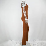 Women Hollow Backless Romper