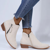 Women Mid Calf Boots Chunky Platform Boots