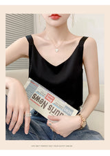 Satin Silk V-Neck Cami