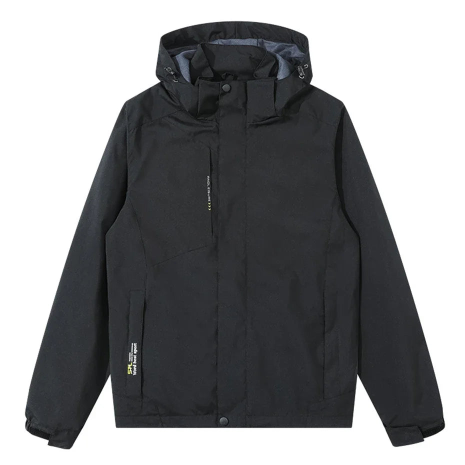 Men's Plus Size Waterproof Windbreaker
