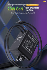 120W Fast Charger with Type-C & Lightning Cable