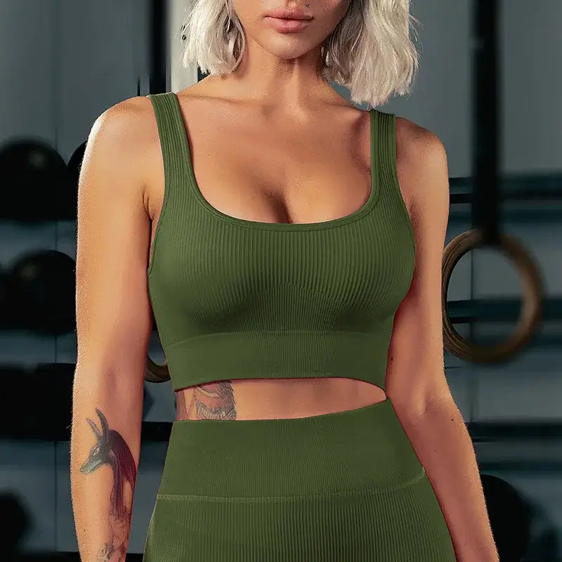 Women Padded Seamless Yoga Bra