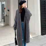 Women Hollow V-Neck Knit Cardigan