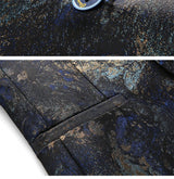 Men's Plus Size Floral Smoking Jacket