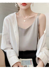 Satin Silk V-Neck Cami